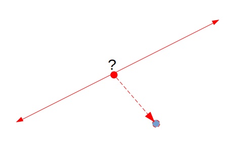 How to calculate the closest point on a segment to a point